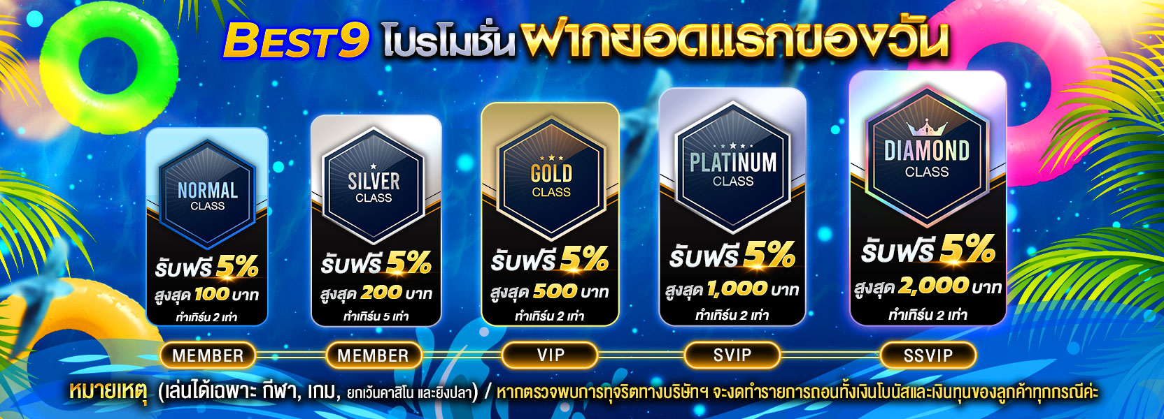 โปรโมชั่นยอดฝาก สงกรานต์